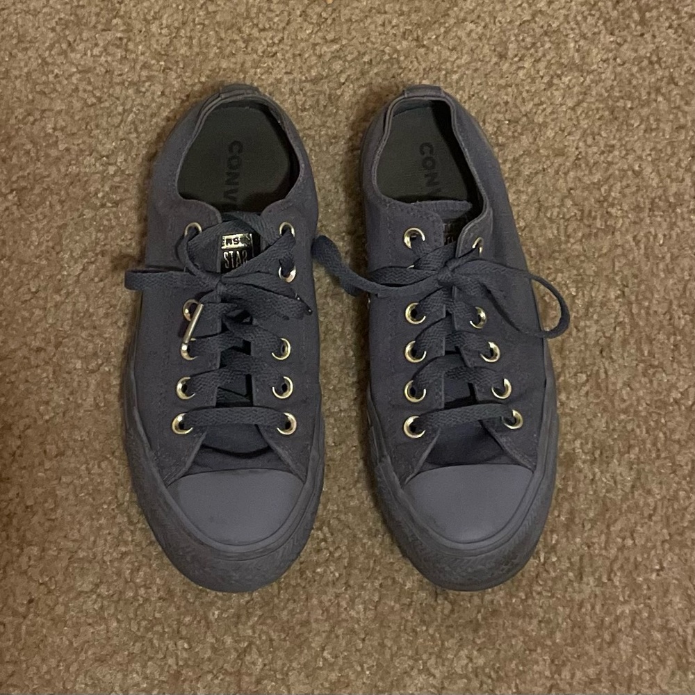 Converse ALL STAR gray and gold size 8